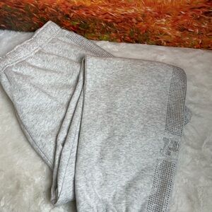 PINK Victoria's Secret Light Gray Cozy Sweatpants